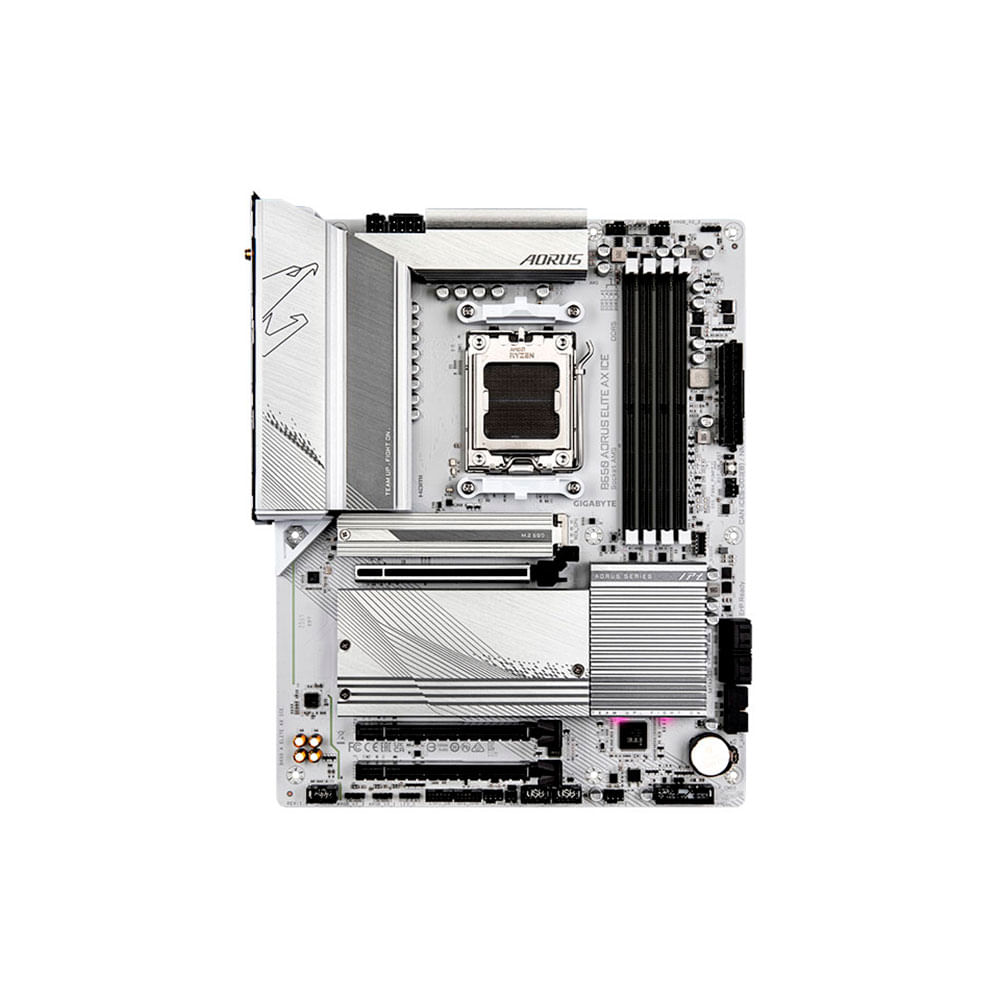 マザーボード　GIGABYTE B650 AORUS ELITE AX ICE Placa Mãe Gigabyte B650 Aorus Elite AX ICE, AMD AM5, ATX, Wi-Fi 6E