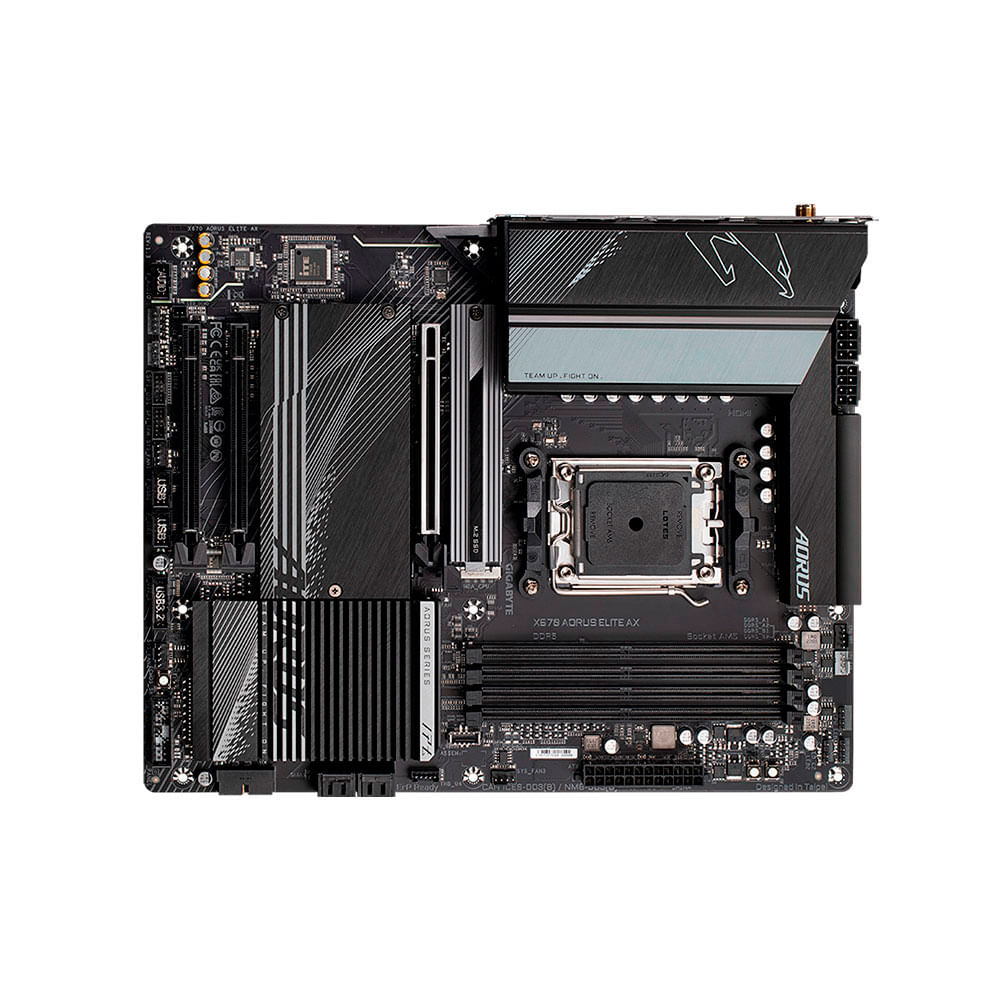 Placa Mãe Gigabyte X670 Aorus Elite AX, AMD AM5, ATX, LED RGB