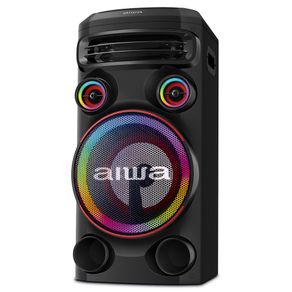 Caixa Amplificada AIWA Torre de Som T1W-02 , 1600W, Bluetooth, RGB, AWS-T1W-02, Bivolt | Preto DF - 286247