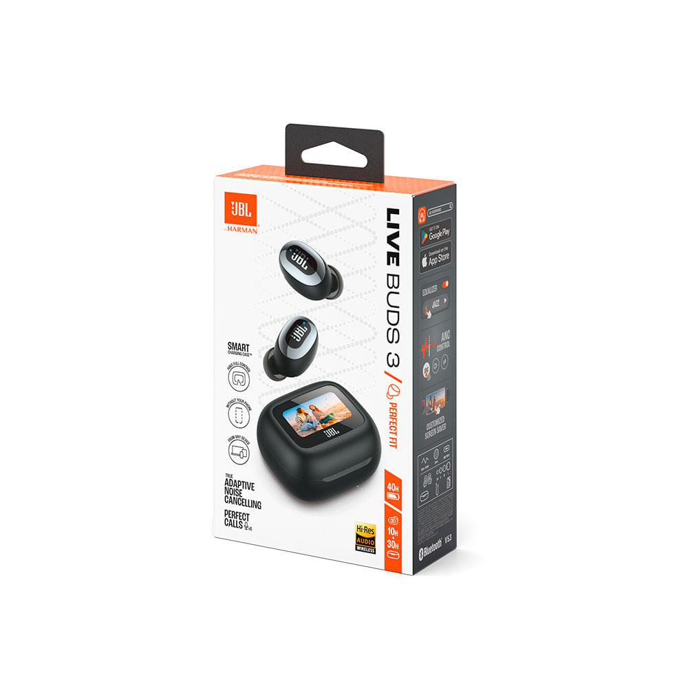 Fones de Ouvido Bluetooth JBL Live Buds 3, Cancelamento Ruído