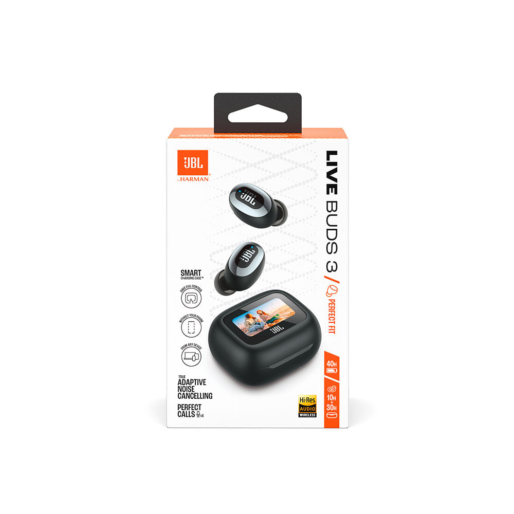 Fones de Ouvido Bluetooth JBL Live Buds 3, Cancelamento Ruído