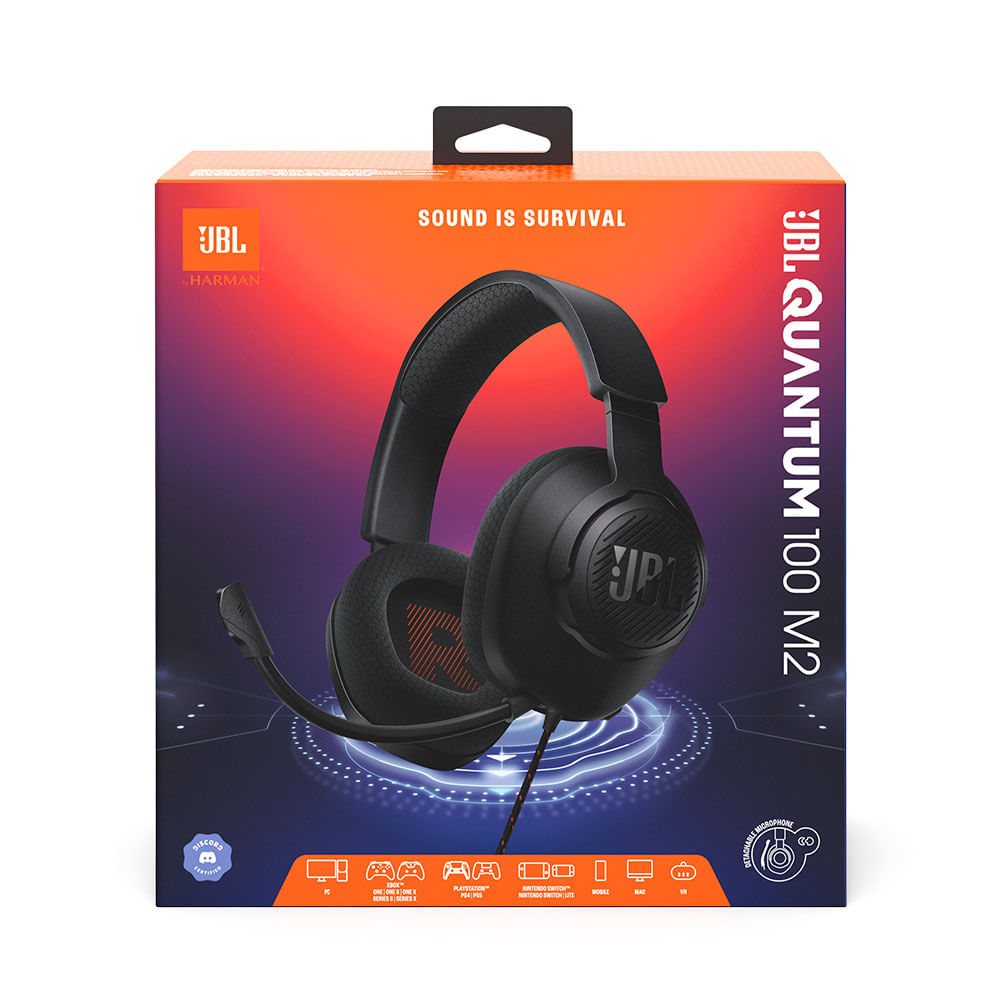 Headset JBL Quantum 100 M2 Gamer | Preto Artigo: 285090 - Fujioka