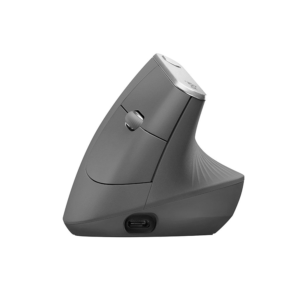 Mouse Logitech MX Vertical, ergonômico avançado, recarregável