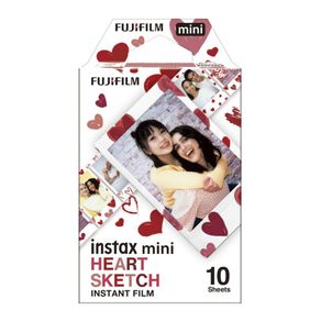 Filme Instantâneo Fujifilm Instax Mini Heart Sketch - 10 Unidades GO - 227252