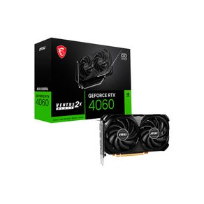 Placa de Vídeo MSI Geforce RTX 4060 Ventus OC 2X 8GB, 128 BITS, HDMI/3X DP - 912-V516-012 | DDR6 GO - 801637