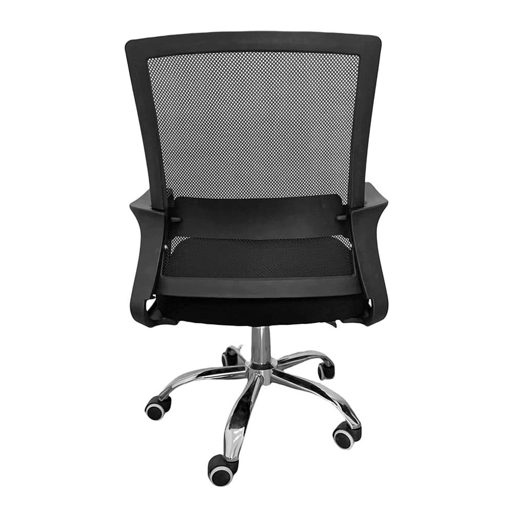 Cadeira Office Giratória ELG Preta, Wish Comfort, com ajuste