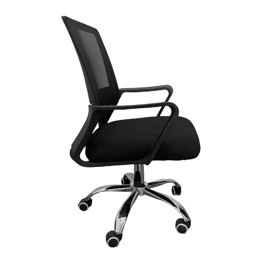Cadeira Office Giratória ELG Preta, Wish Comfort, com ajuste
