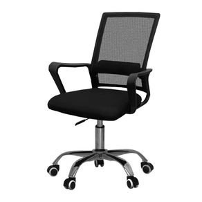 Cadeira Office Giratória ELG Preta, Wish Comfort, com ajuste, OCH01 DF - 15071