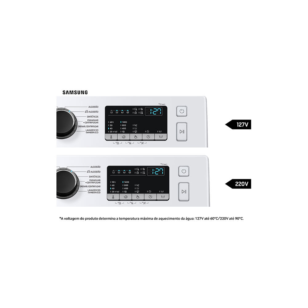 Lavadora Samsung WW11T Digital Inverter WW11T4040BEFAZ, 11 Kg