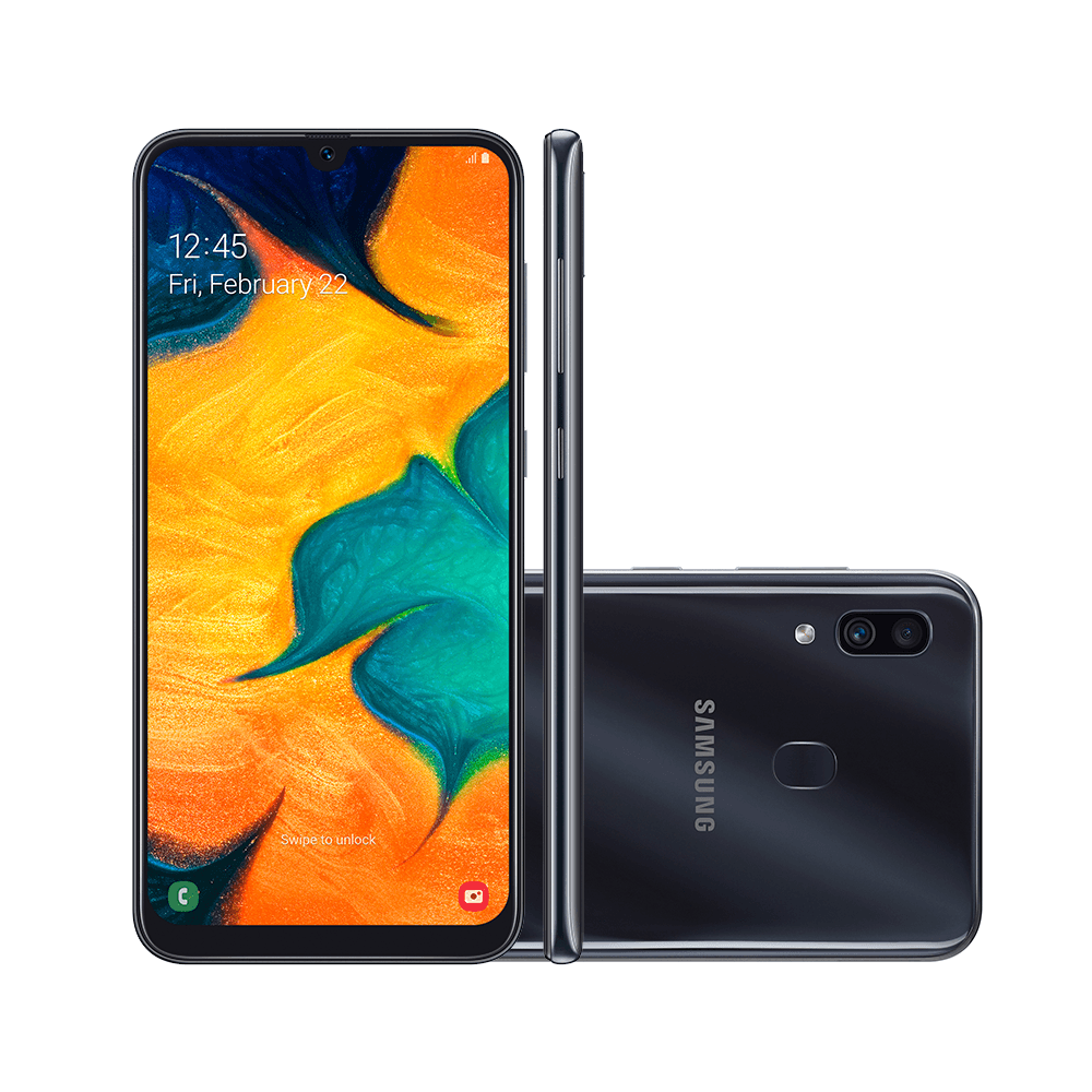Smartphone Samsung A30, (ZF), Android 9.0, Dual Chip, Câmera Dupla