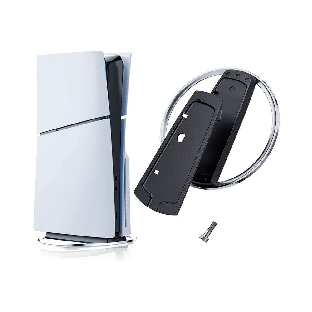 Suporte vertical para consoles Playstation 5 | Preto/Prata Artigo