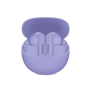 Fone de Ouvido Eardbud AIWA AWS-EB-04-B, Bluetooth, IPX4, ANC, 26 Horas de bateria | Lilás DF - 285094