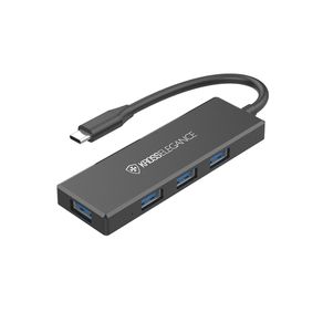 Adaptador Kross USB-C X 4-USB 3.0 - KE-UC4163 GO - 582885 Adaptador Kross USB-C X 4-USB 3.0 - KE-UC4163 GO - 582885