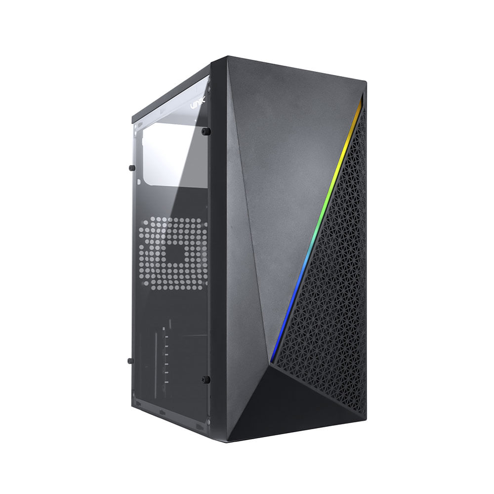 ⌘↝mikkun↺ Gabinete Gamer Vinik Murk M-ATX, Mid Tower, Fita de Led RGB