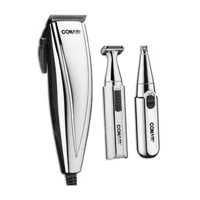 Máquina De Corte Trimmer E Aparador De Pelos Styler Conair, HCT401BRB, Prateado | 220V GO - 691702 Máquina De Corte Trimmer E Aparador De Pelos Styler Conair, HCT401BRB, Prateado | 220V GO - 691702