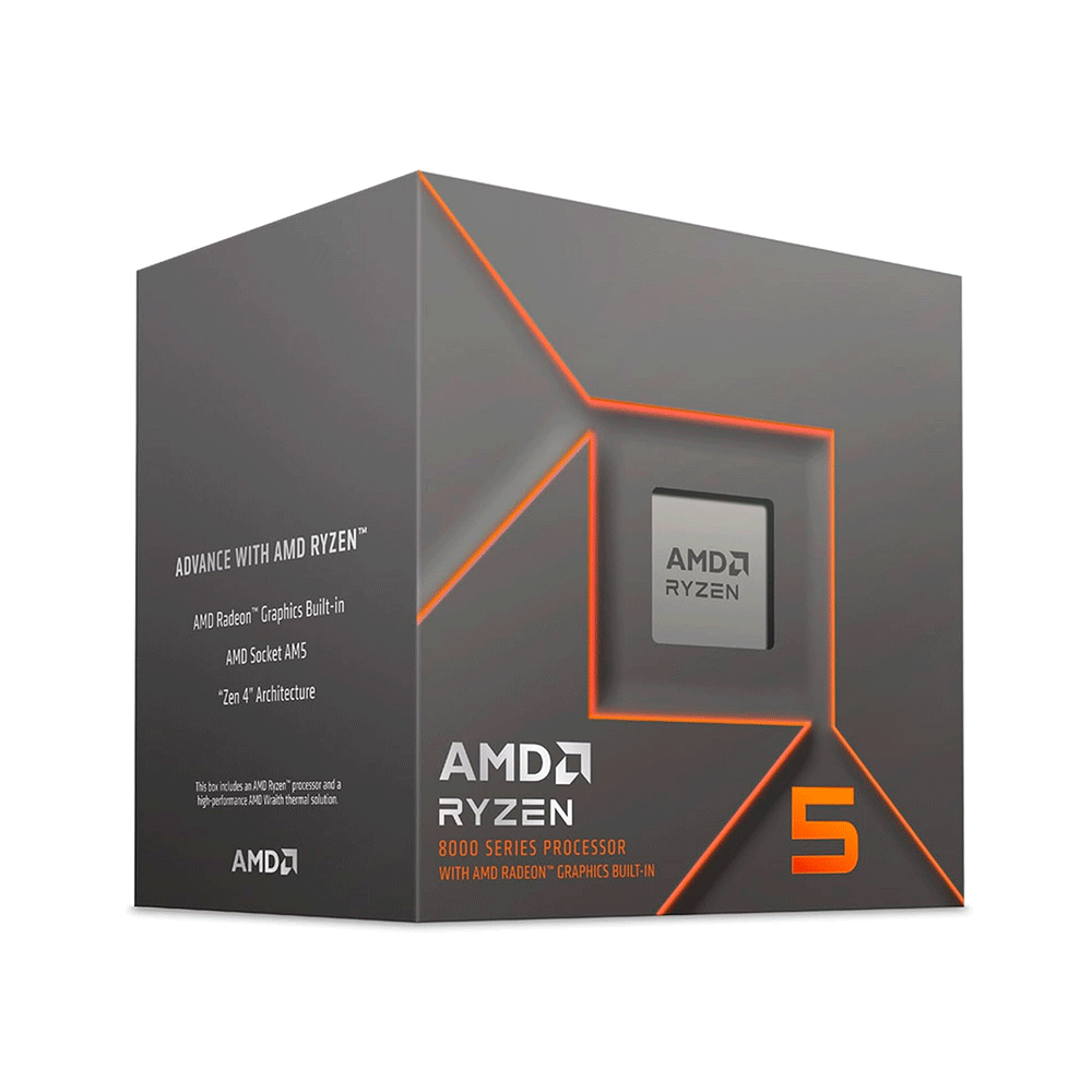 CPU AMD Ryzen 5 8600G CPU Processador AMD Ryzen 5 8600G, 4.3 GHZ (5.0GHz Turbo), Cache 16 MB