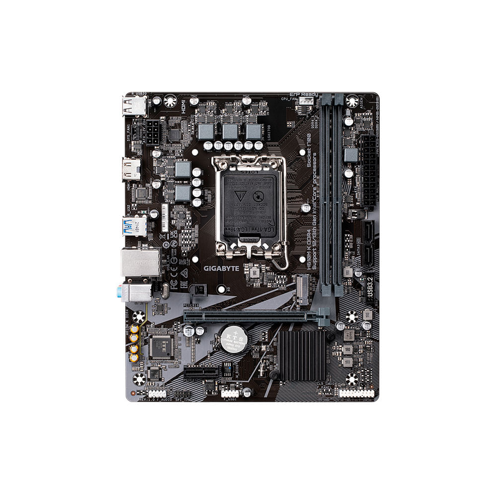 Placa Mãe Gigabyte H610M K, Intel LGA 1700 | DDR4 - 801685