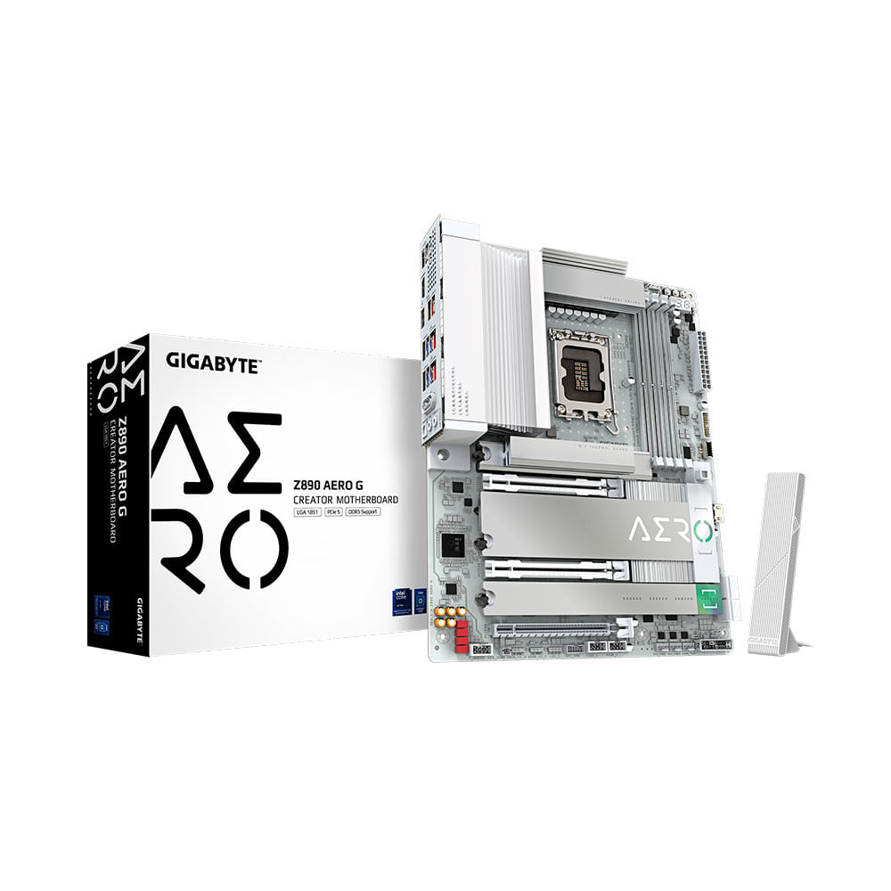 マザーボード GIGABYTE Z890 AERO G Placa Mae Gigabyte Z890 AERO G, LGA 1851, ATX, Chipset Intel Z890