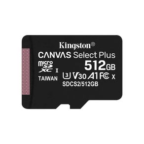 Cartão de Memória Micro SD Kingston Canvas Select Plus | 512GB GO - 801701 Cartão de Memória Micro SD Kingston Canvas Select Plus | 512GB GO - 801701