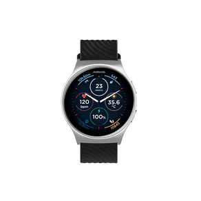 Smartwatch Motorola Moto Watch 120, compatível com Android e IOS, GPS | Prata GO - 14271