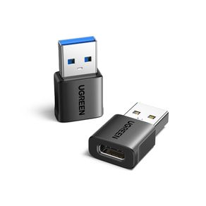 Adaptador Ugreen,USB-A para USB-C para Carregamento e Sincronização de Dados, Velocidade de 10Gbps e Carregamento de 18W DF - 582950 Adaptador Ugreen,USB-A para USB-C para Carregamento e Sincronização de Dados, Velocidade de 10Gbps e Carregamento de 18W DF - 582950