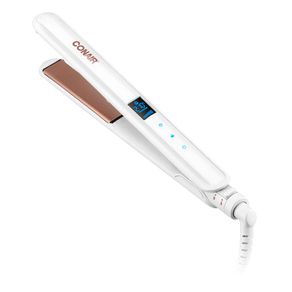 Prancha Alisadora Conair Double Ceramic, Display LCD, 5 Opções de Temperatura, CS224DBR, Branco/Rose | Bivolt DF - 691691 Prancha Alisadora Conair Double Ceramic, Display LCD, 5 Opções de Temperatura, CS224DBR, Branco/Rose | Bivolt DF - 691691