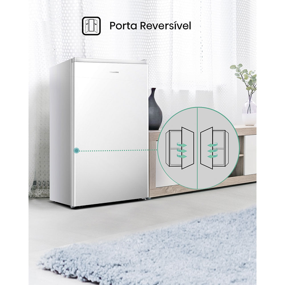 Frigobar Hisense 90 Litros, R121NW, 70W, Branco| 220V - artigo
