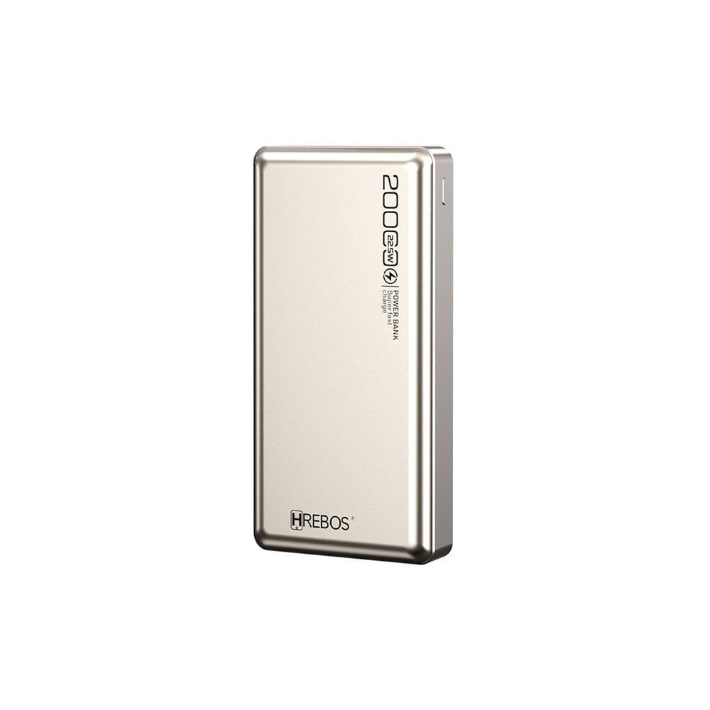 Carregador Portatil Hrebos Power Bank, 20.000Ah, Entradas USB