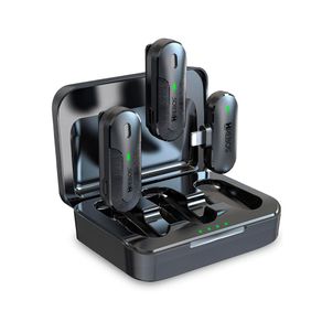 Microfone de Lapela Hrebos, Clip Voice S Pro Duplo, 70 mAh, Lightning - IF-207 Preto DF - 284101