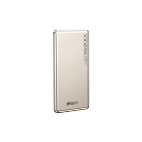Carregador Portatil Hrebos Power Bank, 10.000Ah, Entradas USB, Type-C, 22,5W - PB-910 Crômio DF - 284105