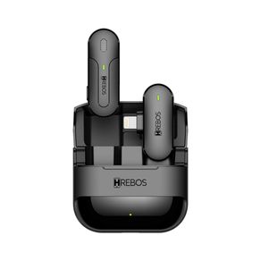 Microfone de Lapela Hrebos, Clip Voice S One, 70 mAh, Lightning - IF-208 Preto DF - 284099 Microfone de Lapela Hrebos, Clip Voice S One, 70 mAh, Lightning - IF-208 Preto DF - 284099