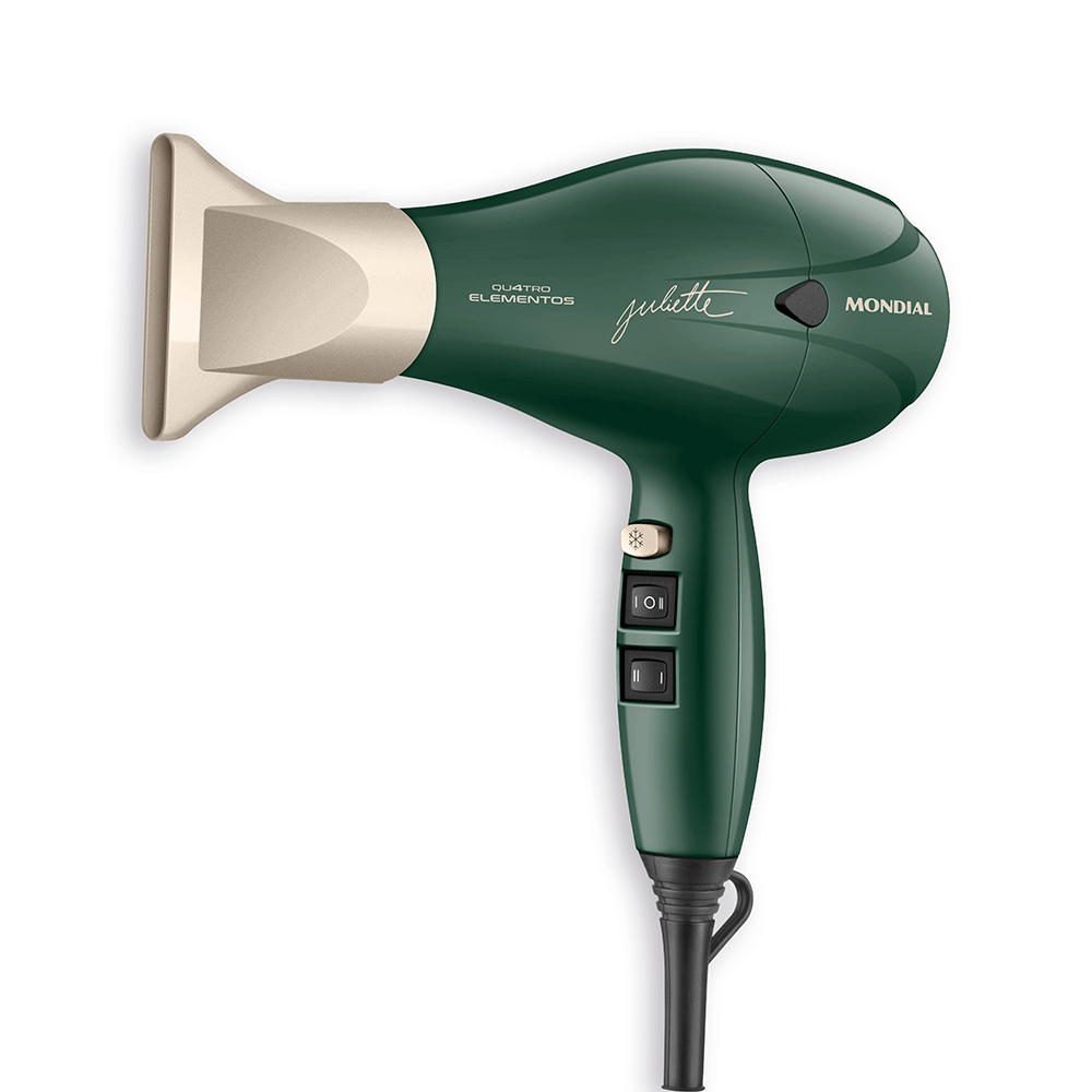 Secador de Cabelo By Juliette Mondial, 2000W - SCP-JU-02, Verde