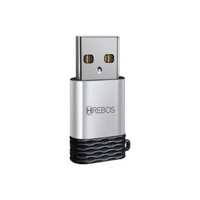 Adaptador Hrebos USB (macho) para Tipo-C (fêmea) OTG AD-209 DF - 284091
