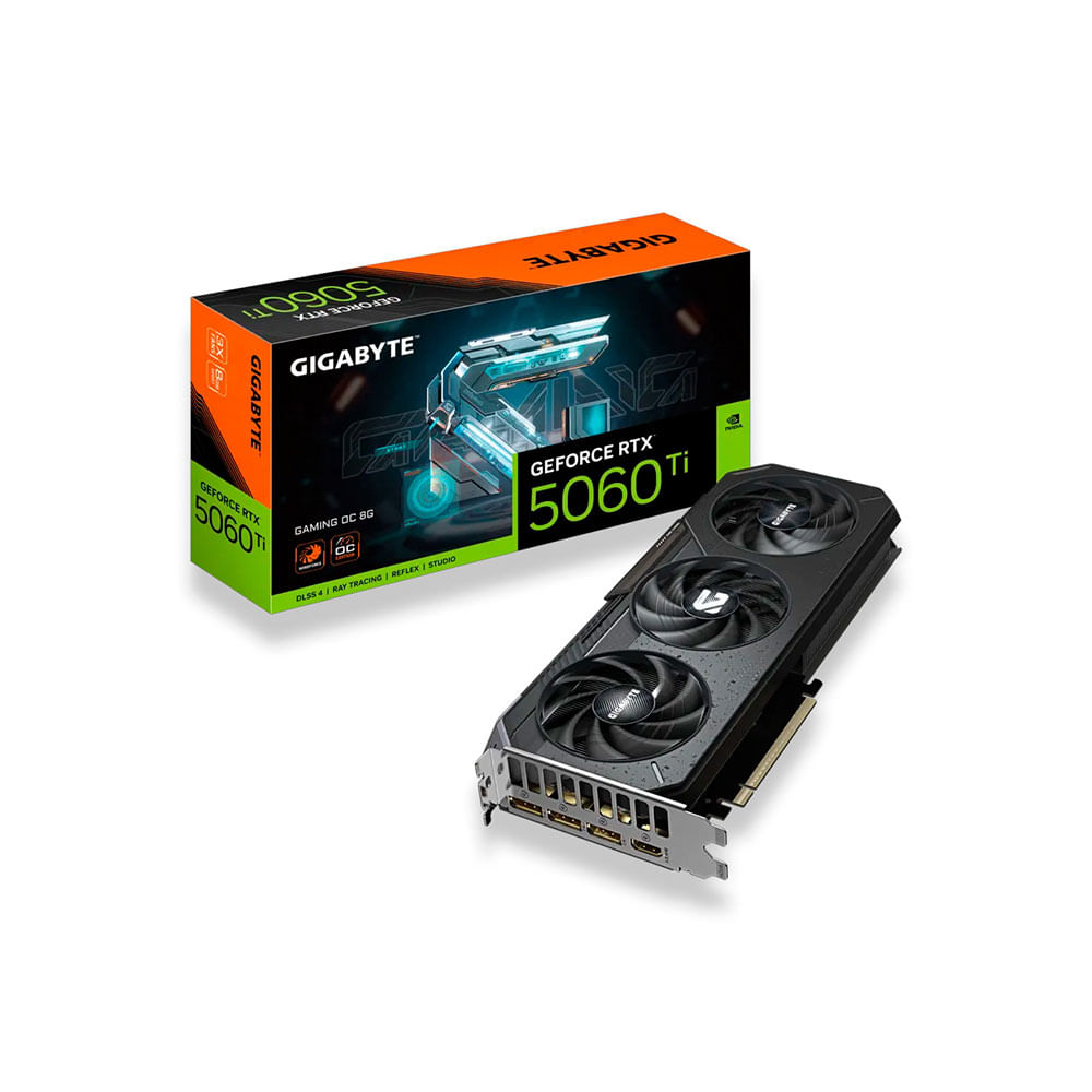 Placa de vídeo Gigabyte RTX 5060 TI 8GB, 128 Bits, HDMI 2.1b x1 e