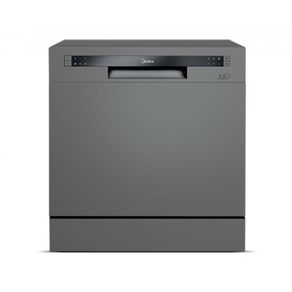 Lava-Louças Midea DWA08S, Esteriliza, Pré lavagem, 8 Serviços 127V Prata DF - 199088