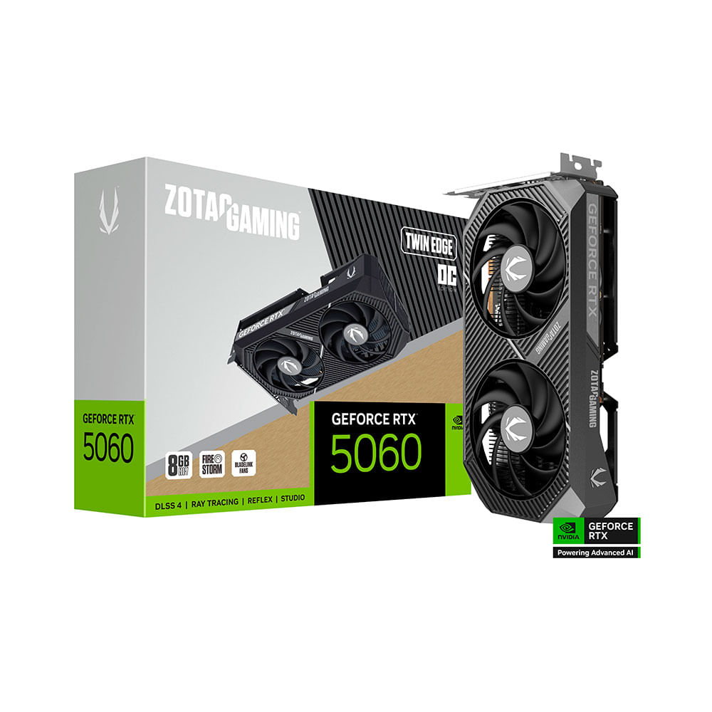 Placa de Vídeo Zotac Nvidia GeForce RTX 5060, Twin Edge Oc Zt