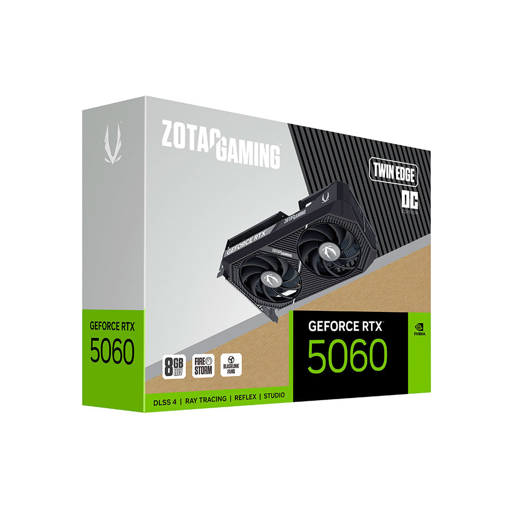 Placa de Vídeo Zotac Nvidia GeForce RTX 5060, Twin Edge Oc Zt