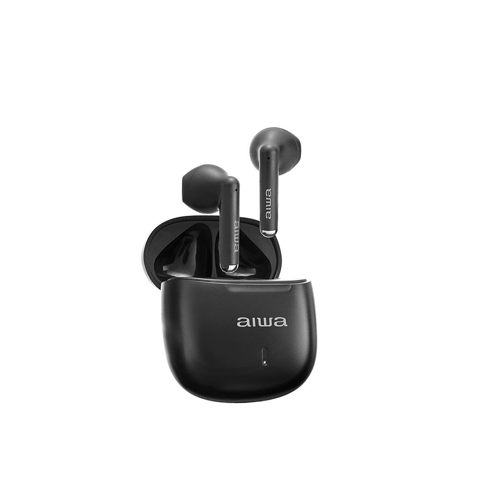 Fone de Ouvido AIWA AWS-EB-05P TWS Drivers de 13mm, Proteção IPX4
