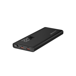 Carregador portátil HREBOS PB-922, 10000AH de Capacidade, Entrada e Saída Type-C | Preto DF - 284115