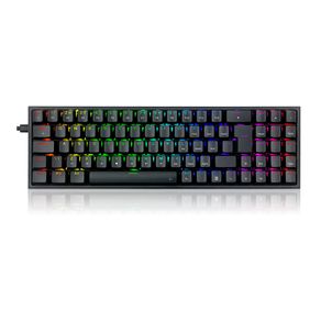 Teclado Mecânico Gamer Redragon Pollux RGB, Switch Blue, Layout 75%, ABNT2 - K628-RGB-B (PT-BLUE) DF - 583009 Teclado Mecânico Gamer Redragon Pollux RGB, Switch Blue, Layout 75%, ABNT2 - K628-RGB-B (PT-BLUE) DF - 583009