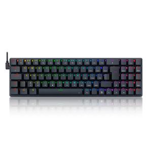 Teclado Mecânico Gamer Redragon Ashe RGB, USB Tipo-C, ABNT2, Switch Azul, Low Profile - K626-KB-B DF - 583003