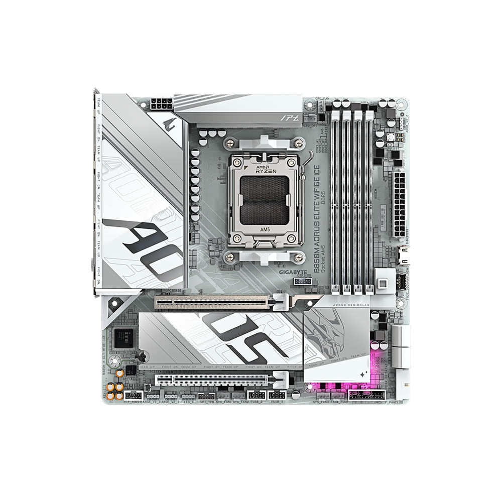 Placa Mãe Gigabyte B850M Aorus Elite WiFi, PCIe 5.0 x16, AM5