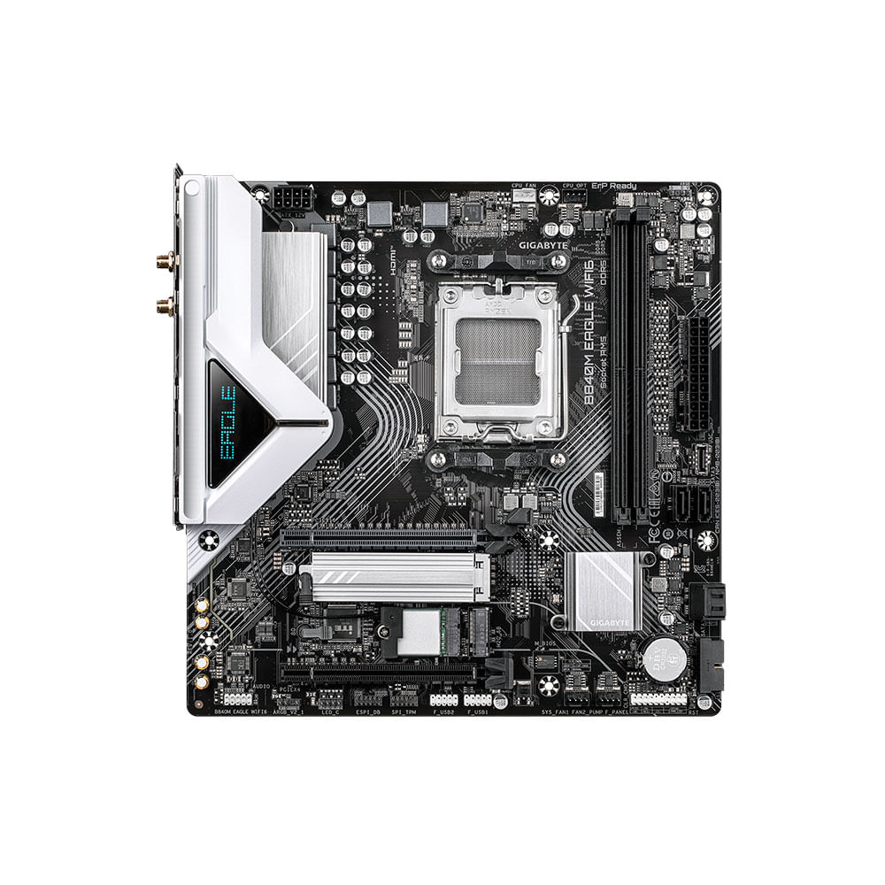 Placa mãe Gigabyte B840M EAGLE WiFi 6, Gráfico Integrado, AMD