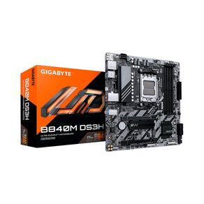 Placa mãe Gigabyte B840M DS3H, Chipset AMD B840, 2x Display Ports, 4x SATA 6Gb/s connectors, AM5, Micro-ATX | DDR5 GO - 801754