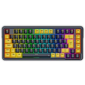 Teclado Mecânico Gamer Redragon ELF RGB, ABNT2, Switch Melt Gold, USB-C, K649PY-RGB-PT DF - 583001