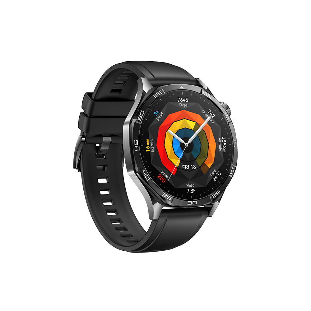 SmartWatch HUAWEI GT 5 46mm, Tela AMOLED, GPS, Compatível com iOS