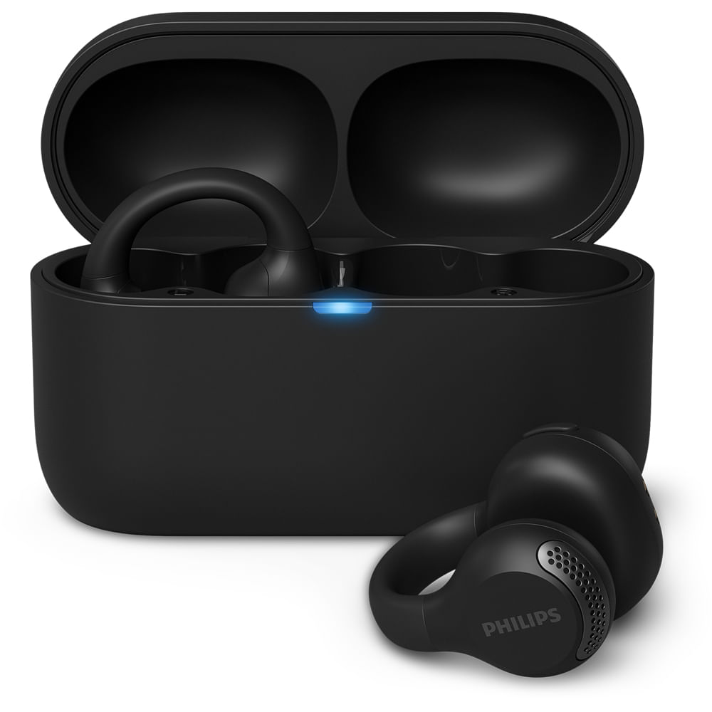PHILIPS ワイヤレスイヤホン 2000 Series Fone de Ouvido Ear Clip TWS Philips TAQ2000BK, Drivers de 12mm