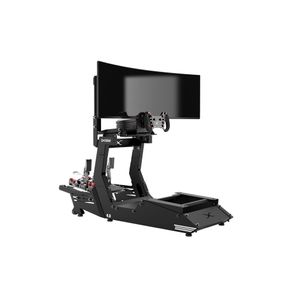Cockpit Extreme 4.0 Estação Plus Preto , com Suporte de Tela Integrado para Monitores de até 57