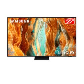 Smart TV NEO QLED 55 Samsung QN70F 4K, Neo Quantum HDR10+, HDMI 2.1 144Hz, Wi-Fi 5, Bluetooth 5.3, Alexa Integrada e Design AirSlim GO - 100419
