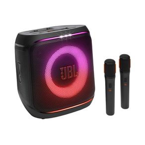 Caixa de Som Portátil JBL PartyBox Encore 2 com 2 Microfones, 100W RMS, Show de Luzes | Preto DF - 286278
